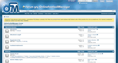 Desktop Screenshot of forum.onlinefootballmanager.pl