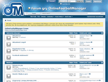 Tablet Screenshot of forum.onlinefootballmanager.pl