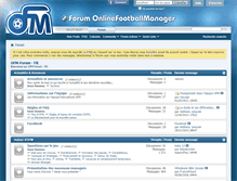 Tablet Screenshot of forum.onlinefootballmanager.fr