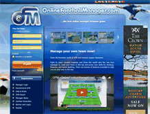 Tablet Screenshot of en.onlinefootballmanager.com